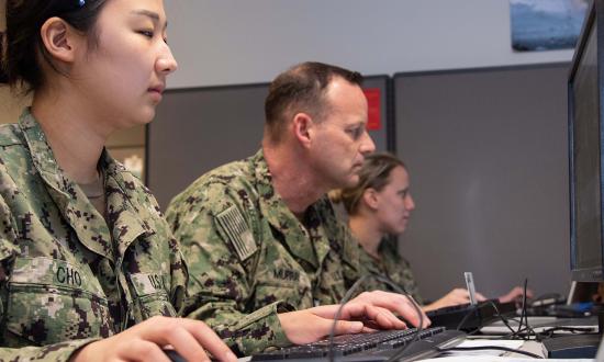 Sailors participate in a mobilization exercise hosted by Navy Personnel Command in March 2024. For reservists, returning to active duty is a highly interconnected chain of events. Each step in the activation process comes with complexities and stressors on the system. 